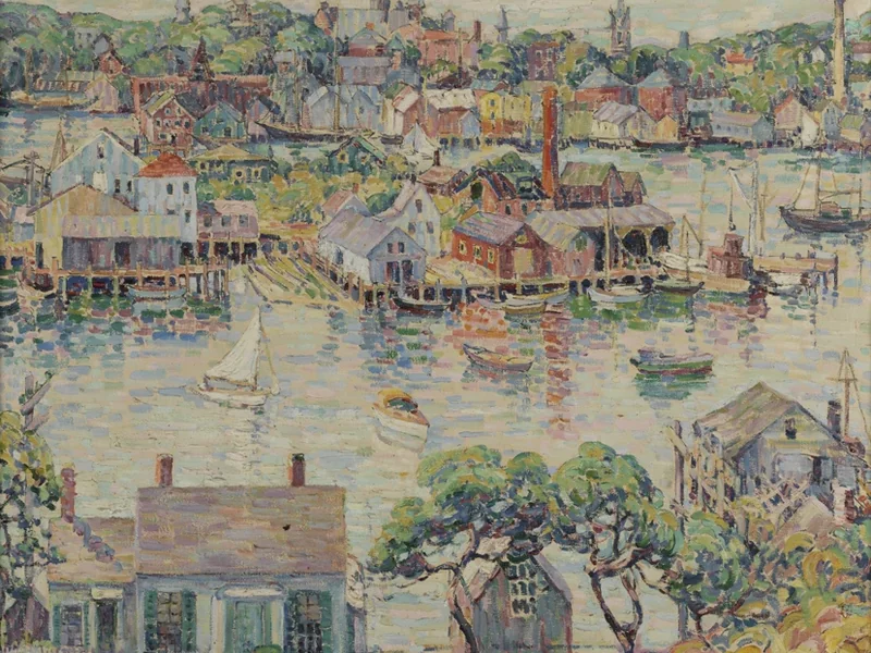 1892-Susette Schultz Keast - Porto interno, 1922